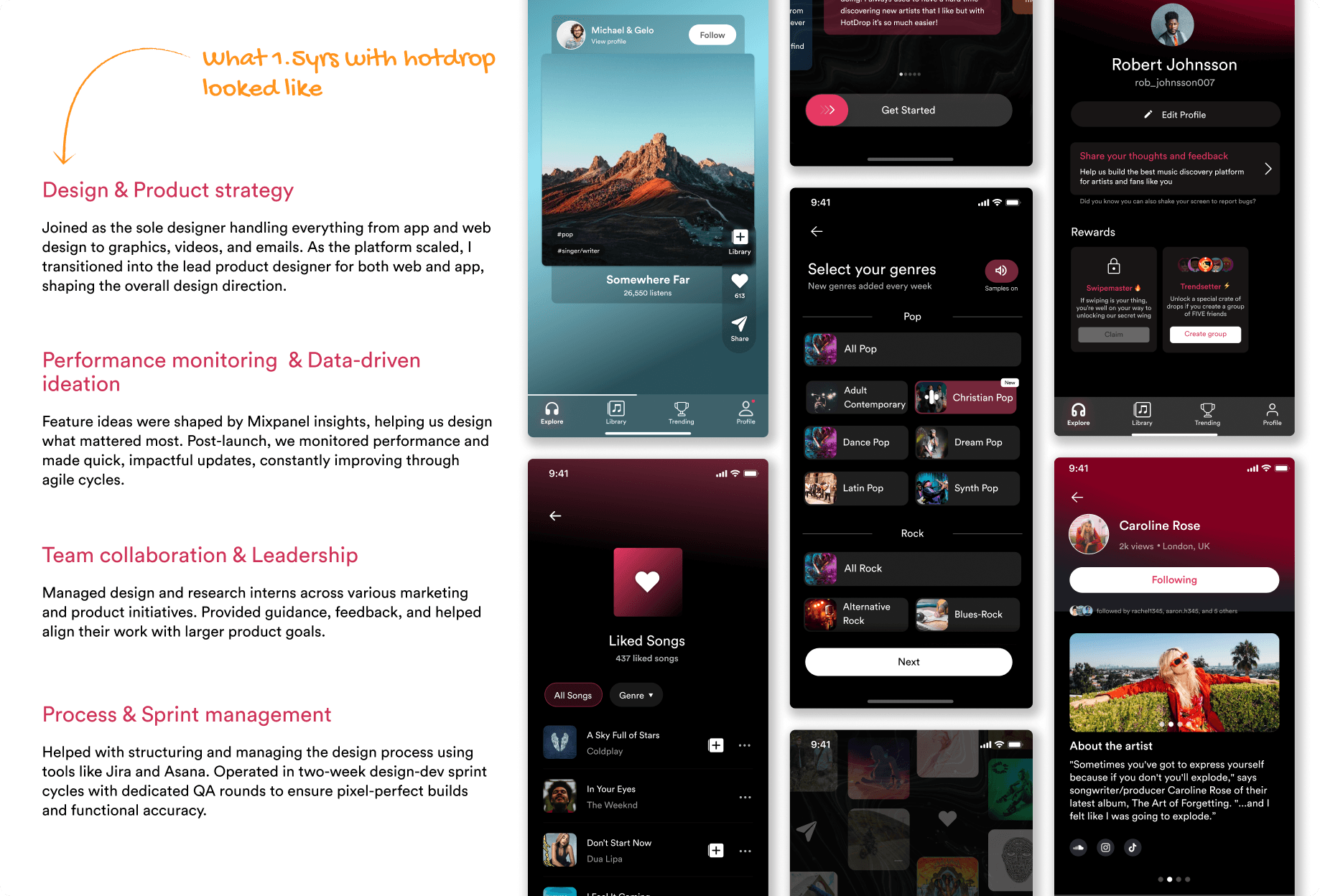 A mockup of screenshot for an app
