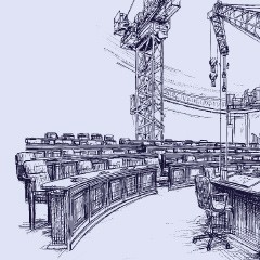 Portada de El nuevo mapa del poder: ¿cómo se redibujó el Congreso?, apunte de política pública de IdeaPaís, mostrando una ilustración de los asientos que representan los escaños en el Congreso.