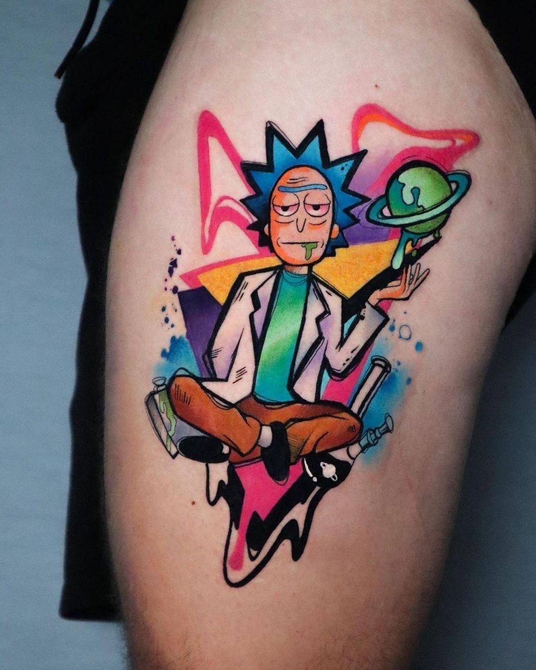 Original anime tattoo artwork