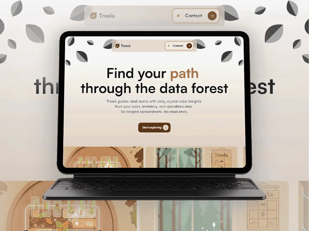 Treela Mockup Desktop