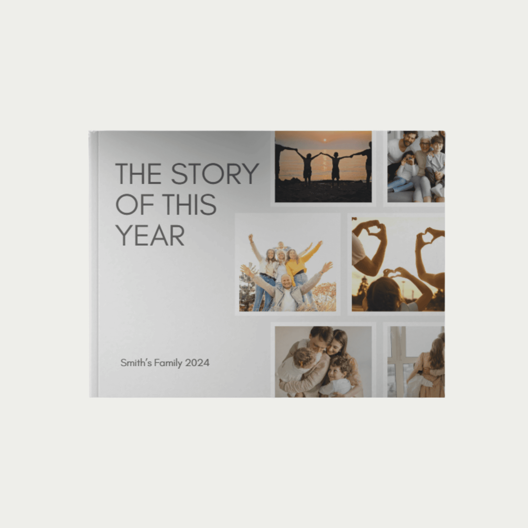 Hardcover custom  Family photo book designed with Little Emotions