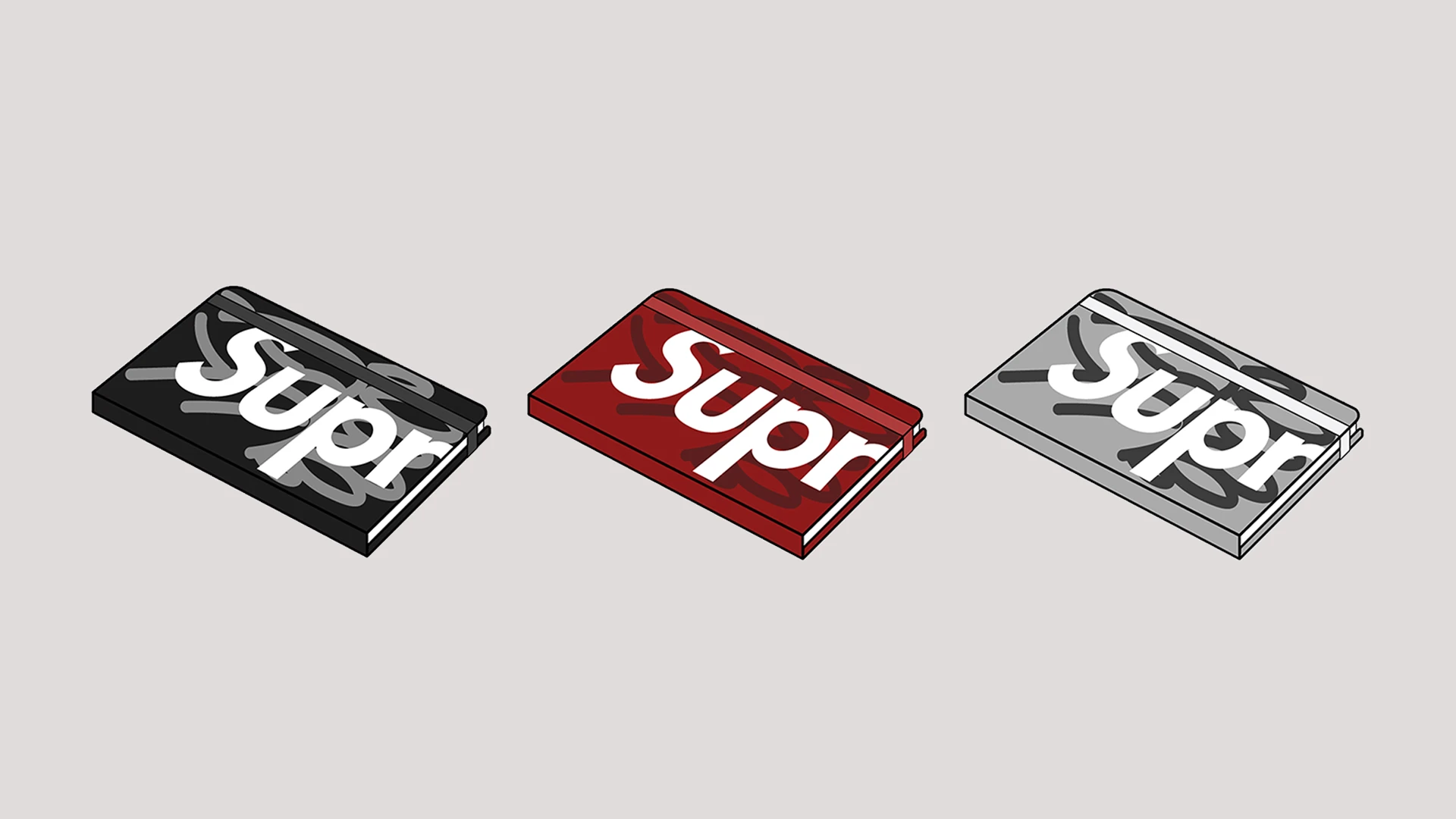 Supreme X Olaolu Slawn Art Notebooks