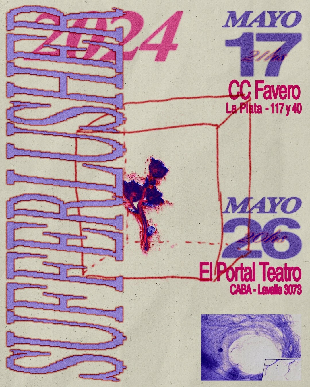 Concert poster for Sufferlusher and other bands performing in Buenos Aires