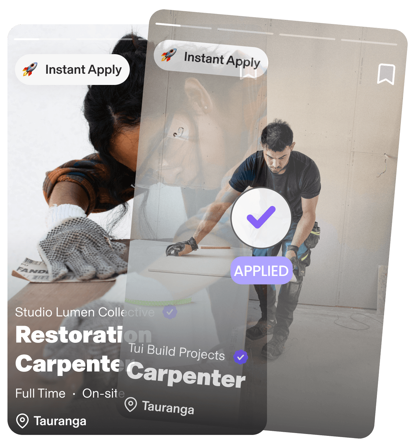 Apply to jobs in New Zealand instantly using ZEIL’s swipe-to-apply feature