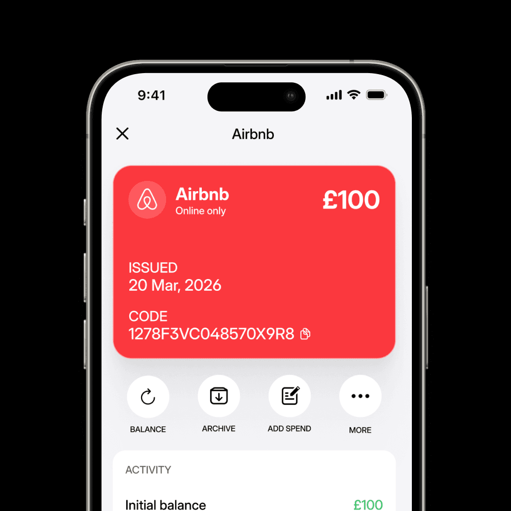 Scanning a tesco giftcard at the Tesco checkout