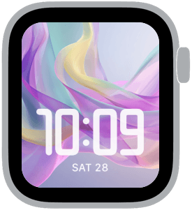 colorwave Apple Watch face preview 3 featuring floral, pride, and summer.