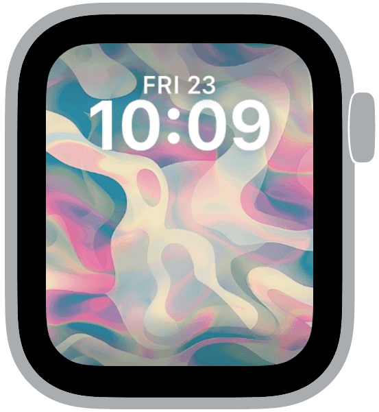 an apple watch face from the easter abstraction collection