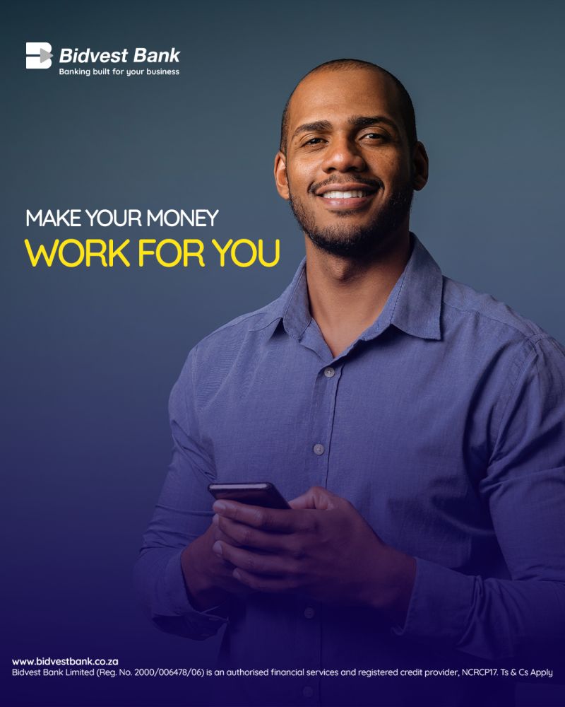 Man banking with Bidvest Bank