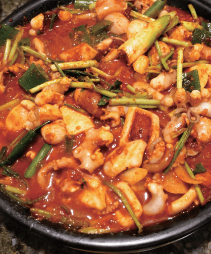 오징어전골레시피전수