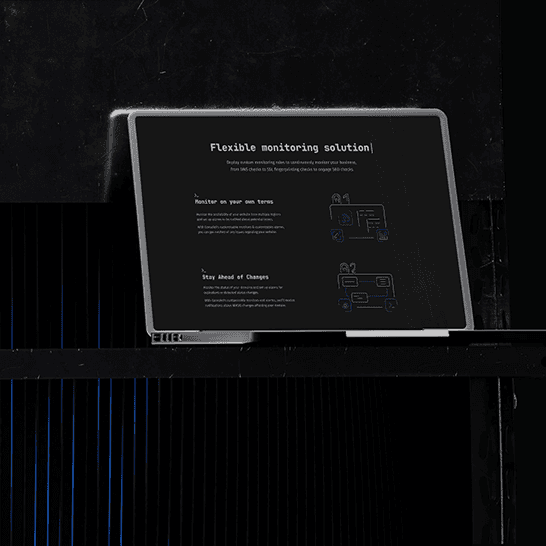 Mockup of Console9 website screen