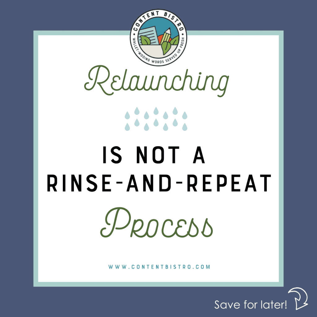 relauch your online course