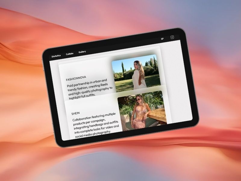 ipdad mockup mostrando la UI de la web