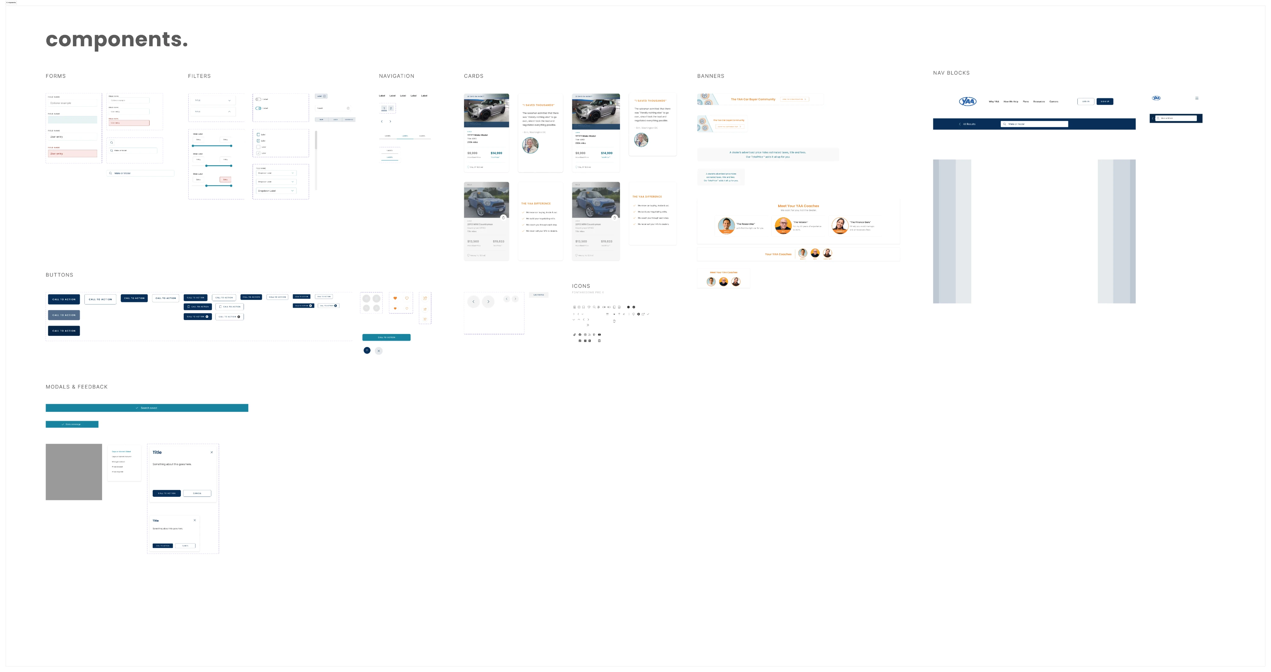 YAA Design System typography