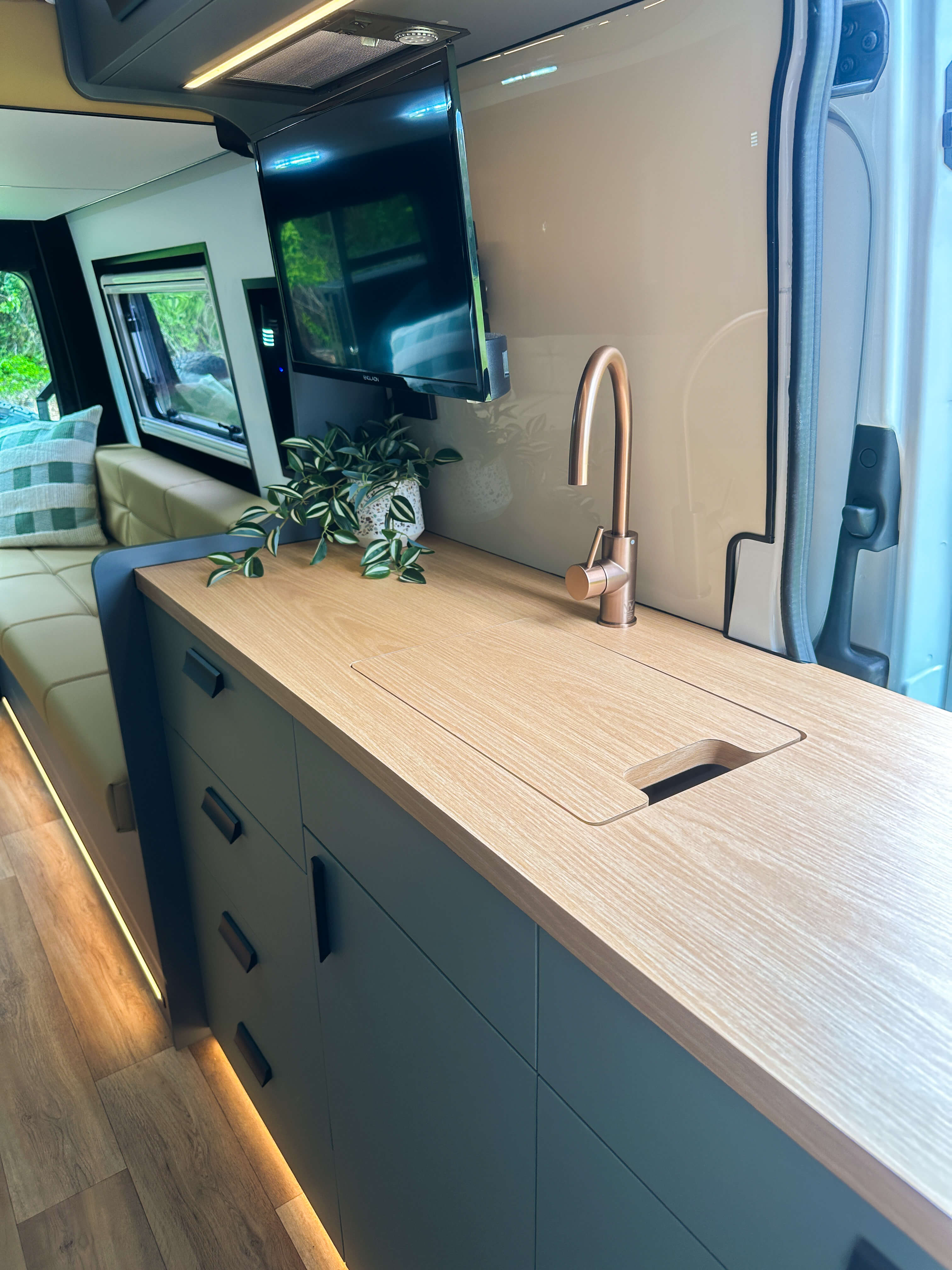 Campervan Rear with storage