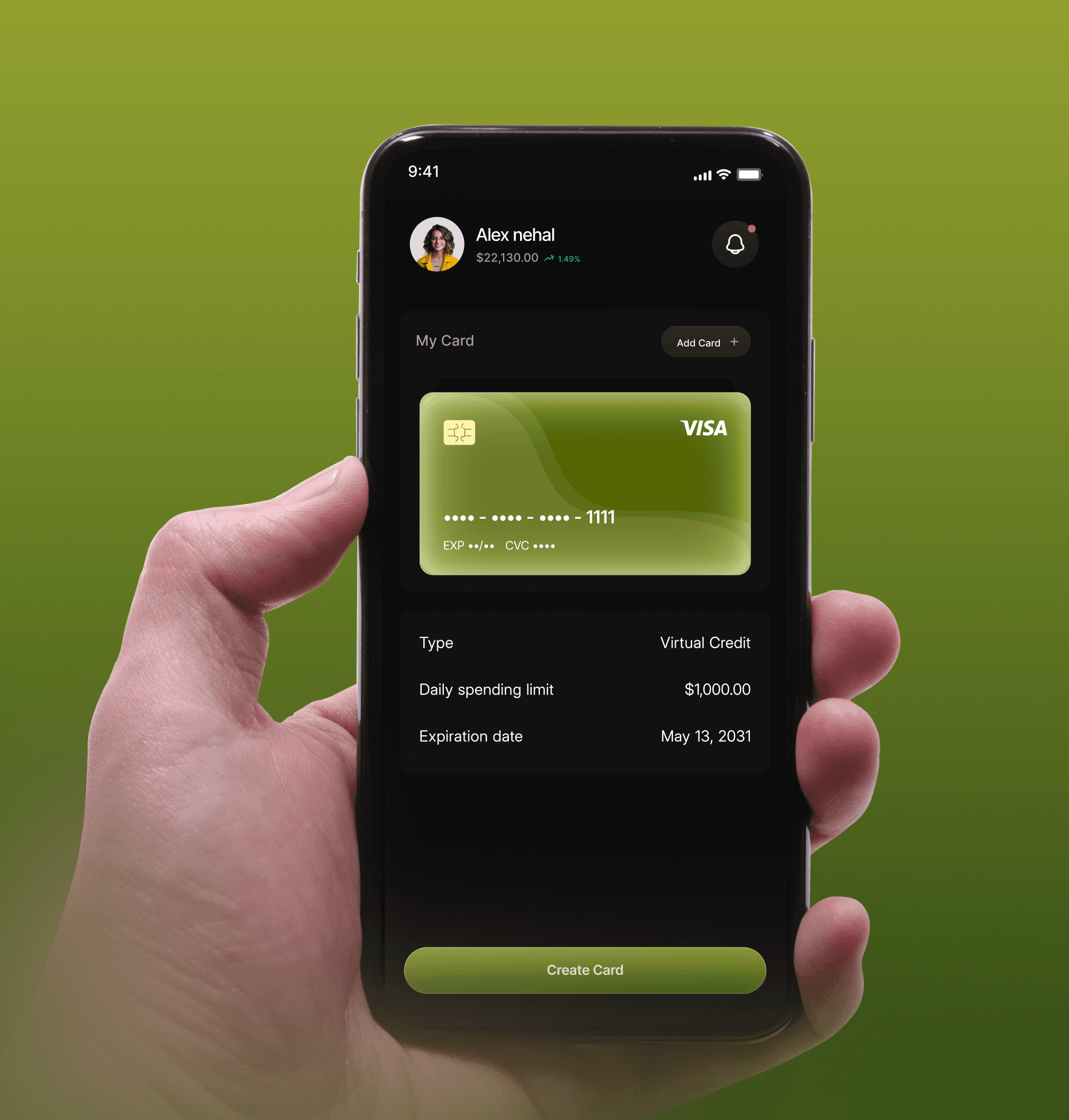 Mobile banking app