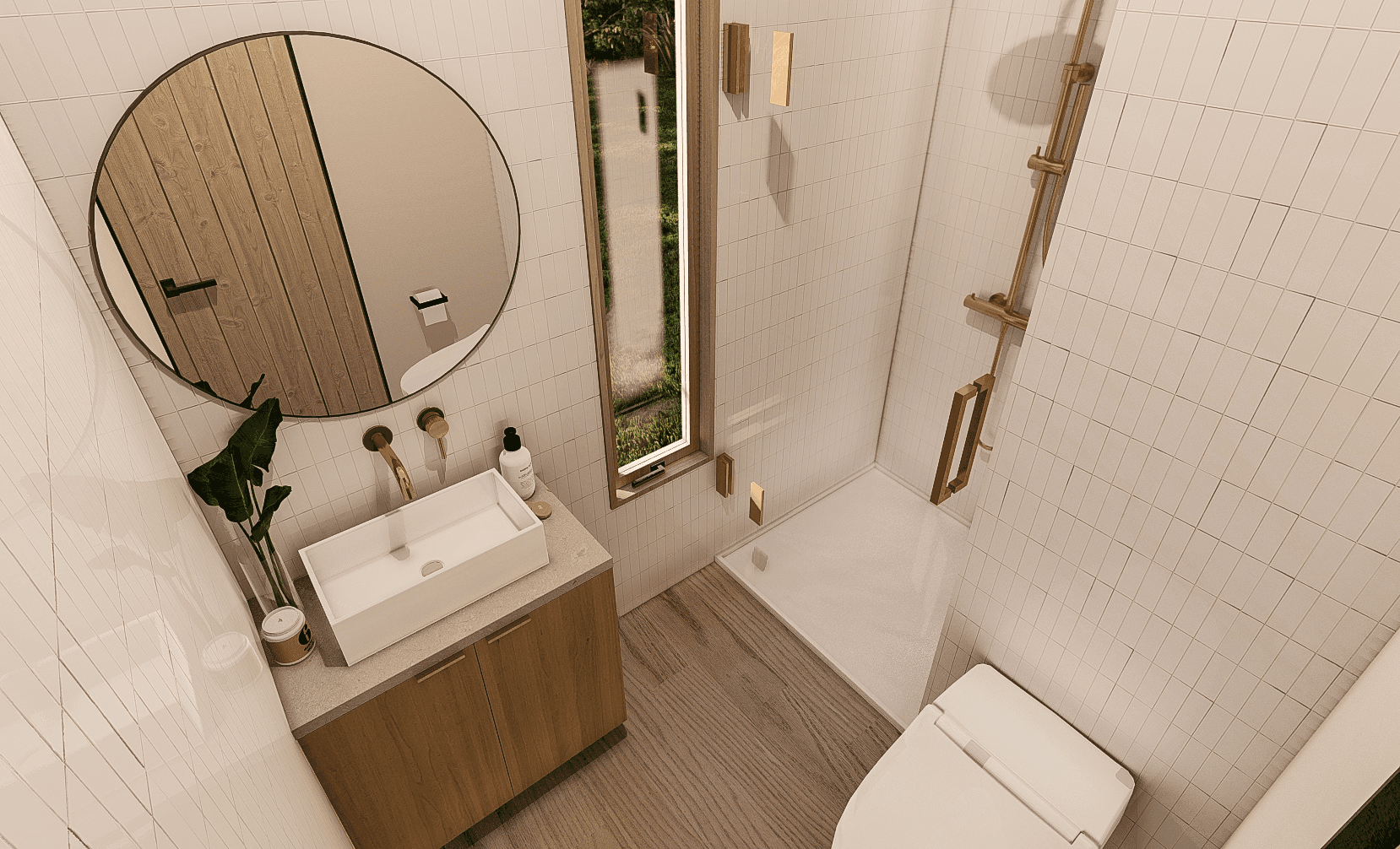 Alpine Haus 9m/30ft tiny house bathroom