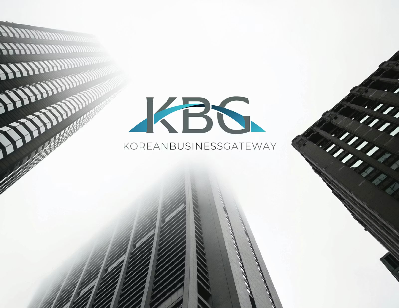 KBG Logo between buildings