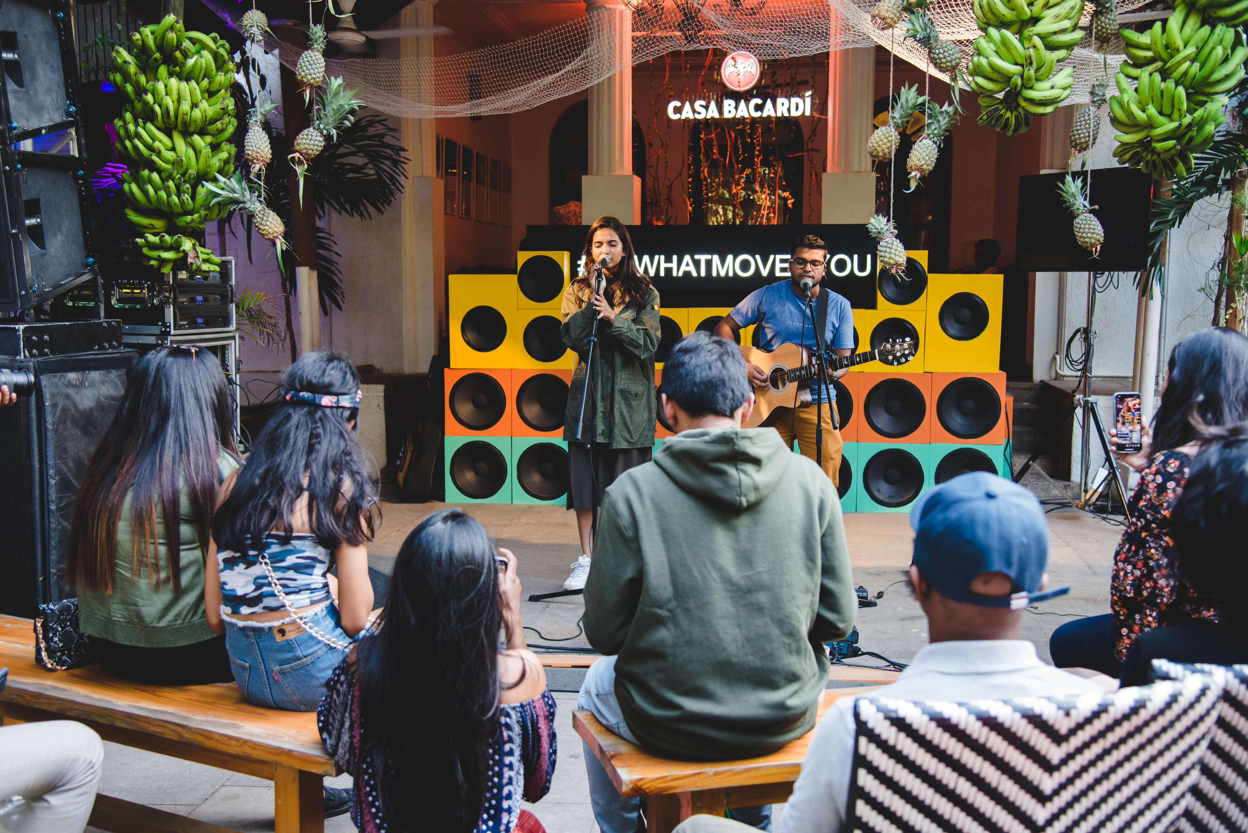 Editorial magazine design standing upright with oversized typography and clean layout