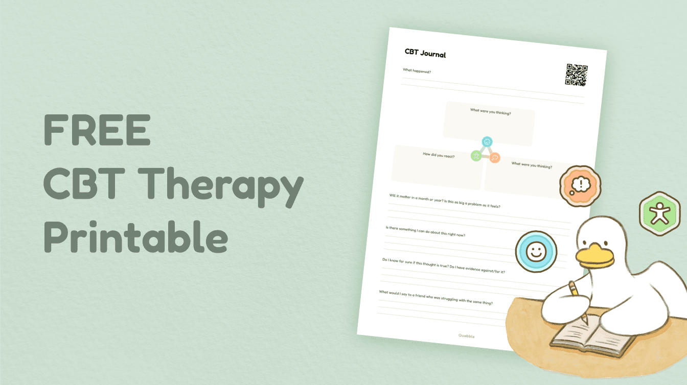 Quabble for mental health professionals. Support your clients between sessions.