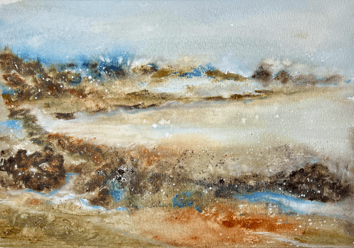 Wild Beach - 39/28cm - watercolour