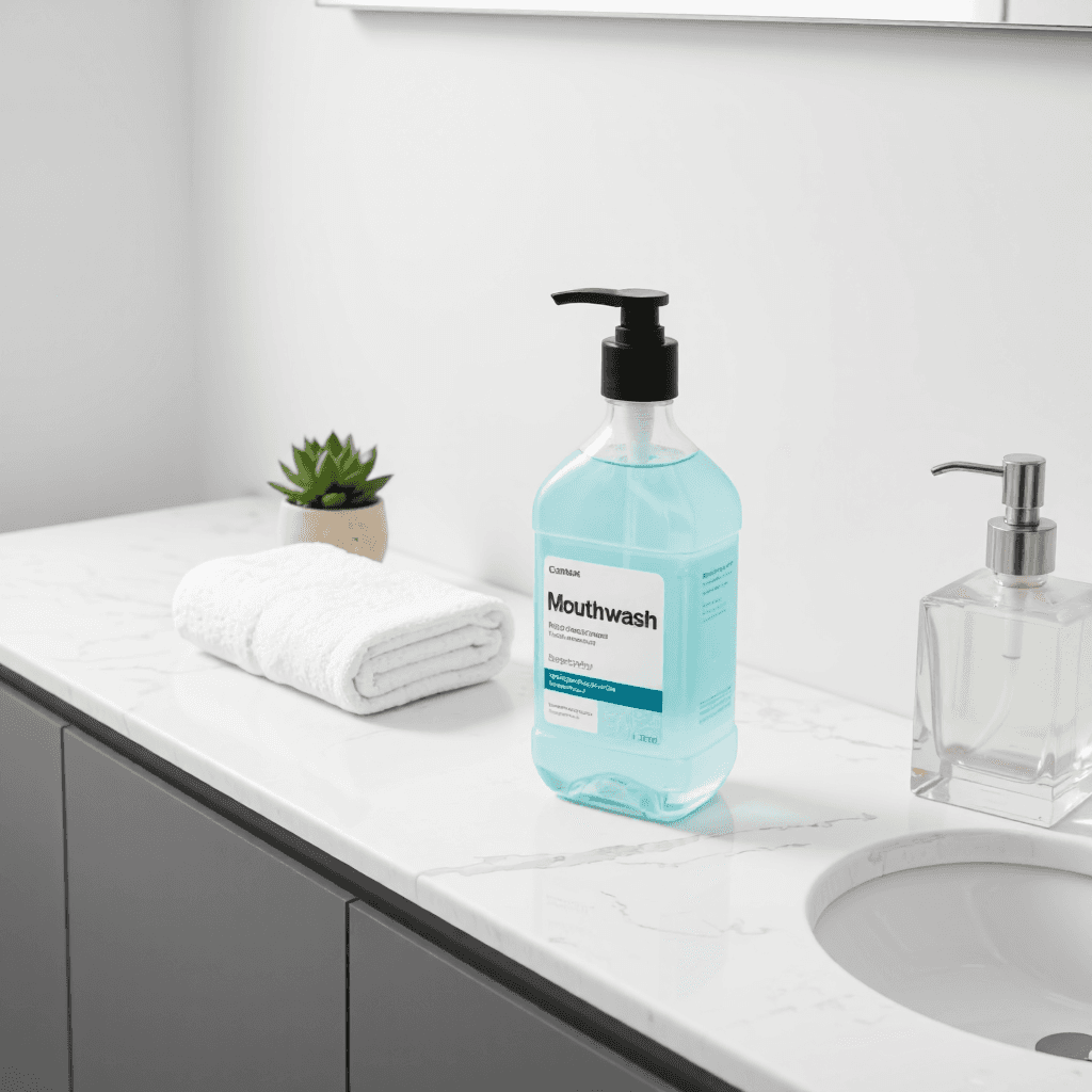 product photography of Mouthwash