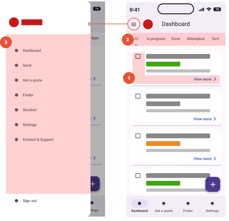 Label creation journey with fee correction for domestic parcel