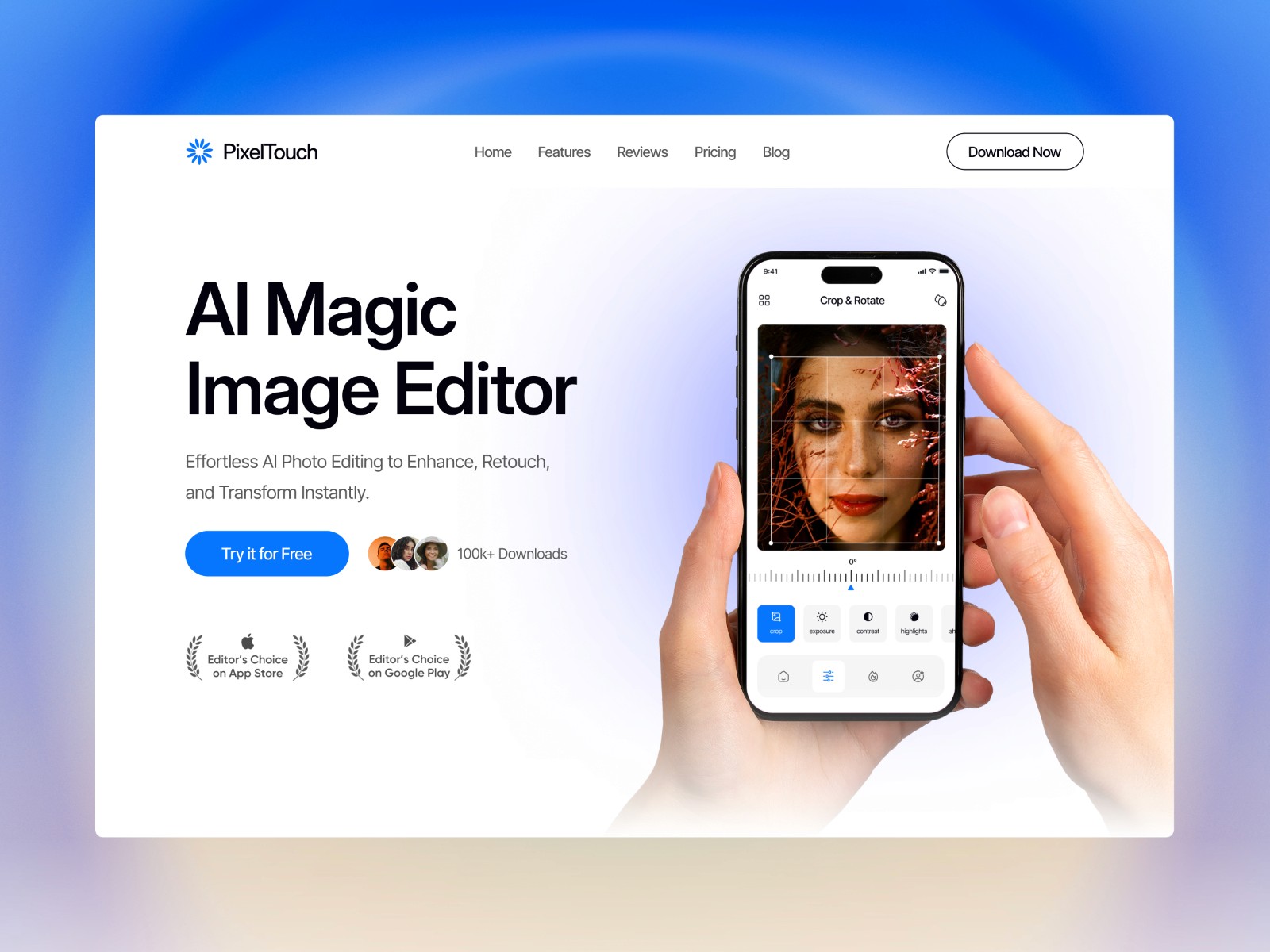 PixelTouch — 现代专业 SaaS 产品官网设计灵感
