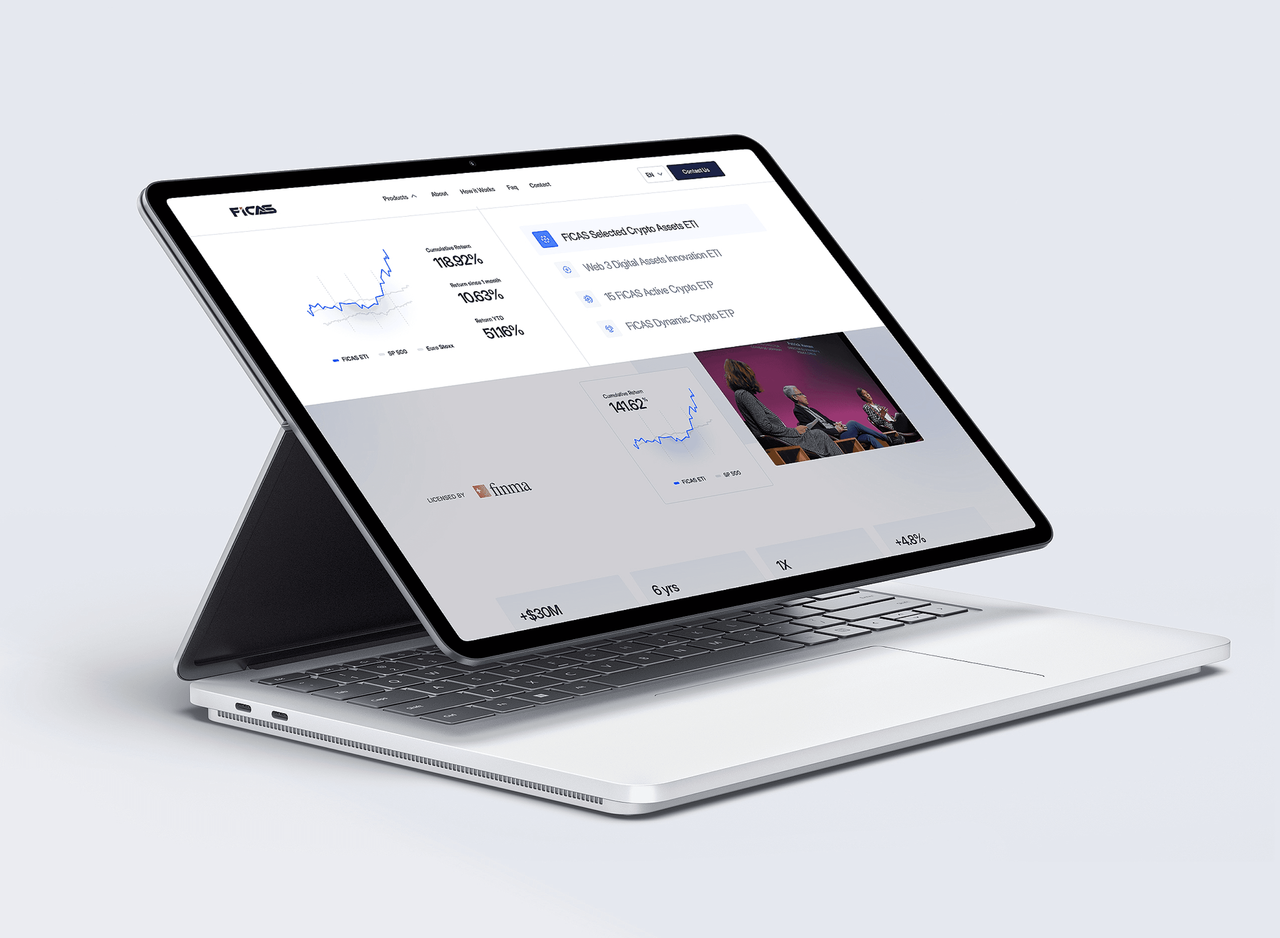 Ficas Website Mockup