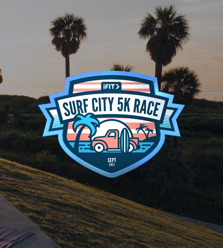 Surf City 5K Race badge