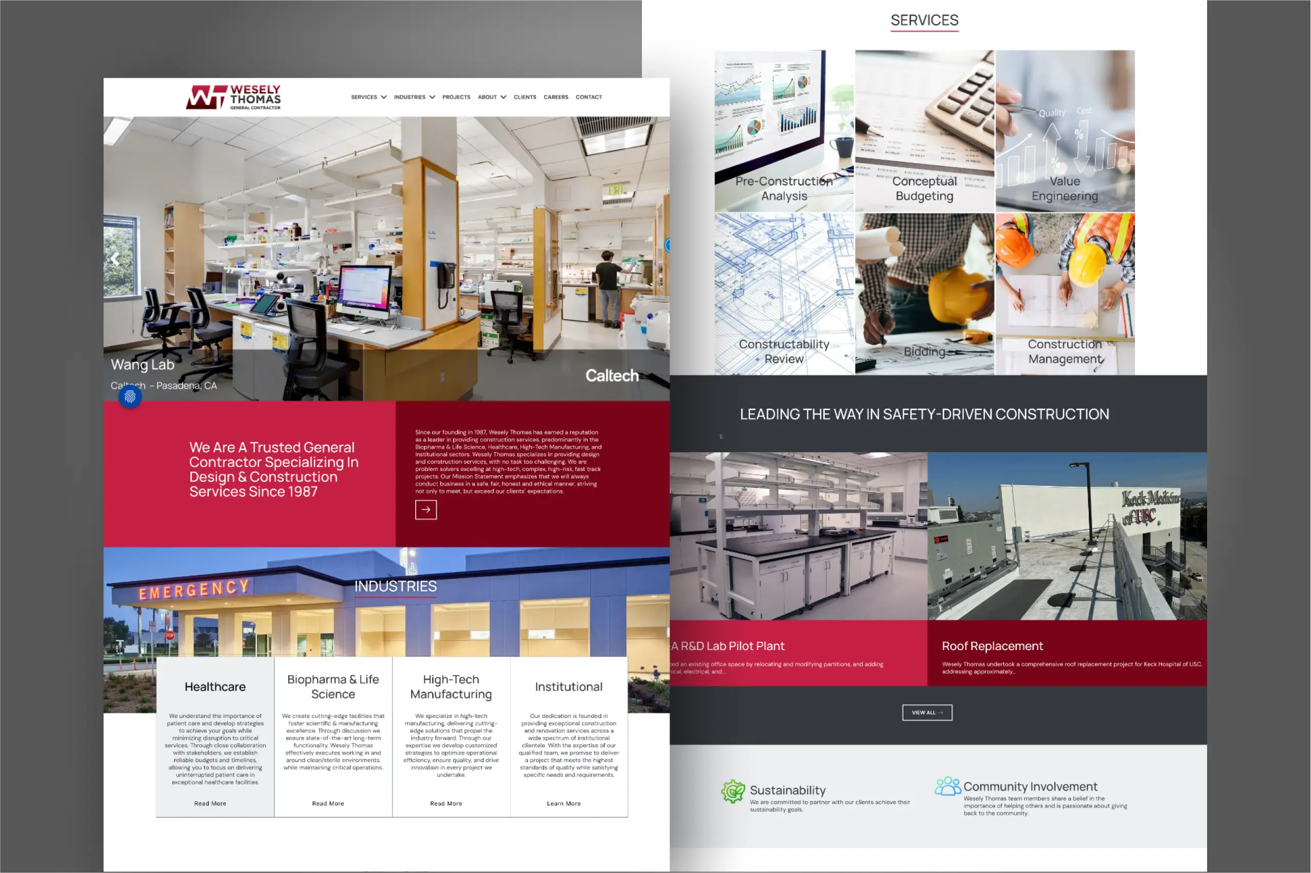 Wesely Thomas Construction Website