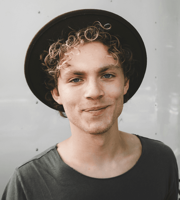 a man