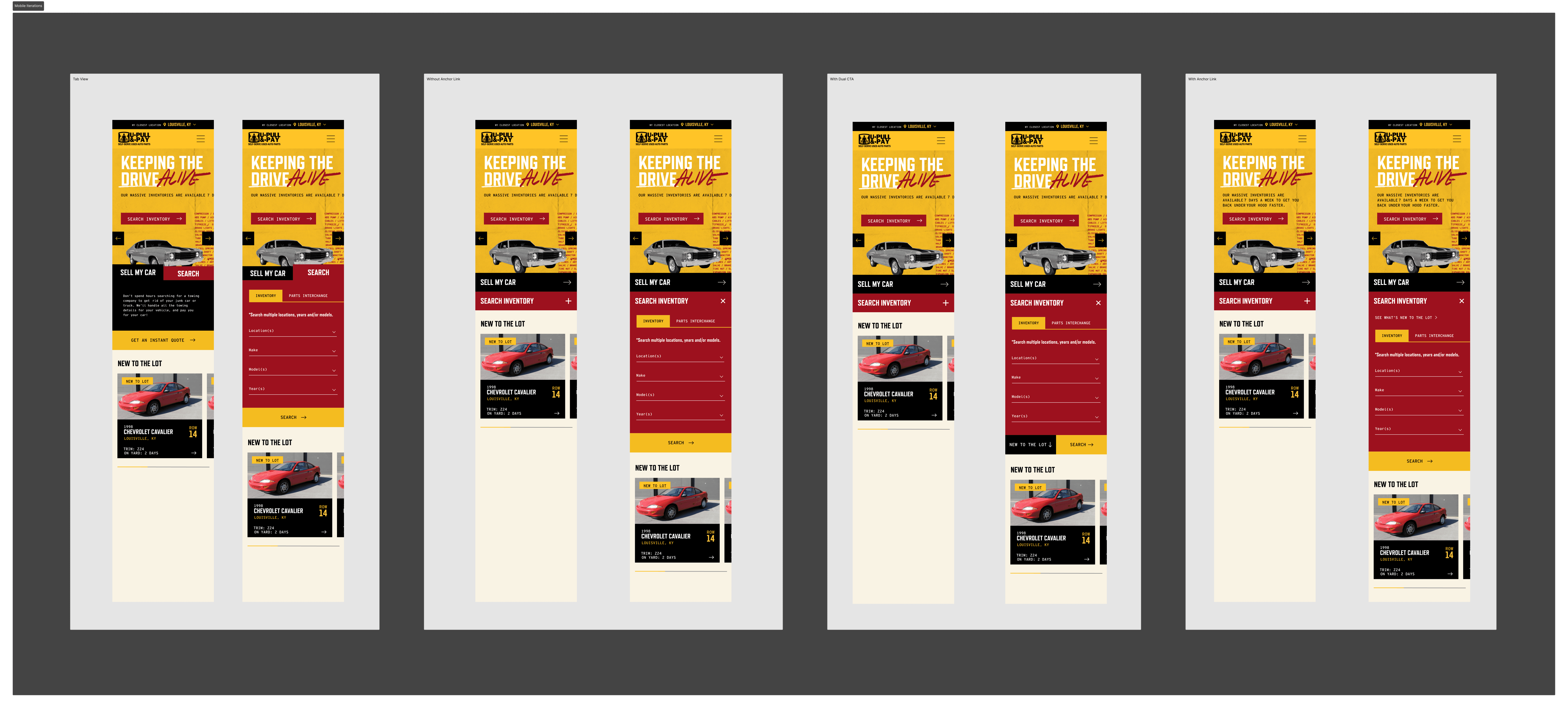 Iterating on mobile designs