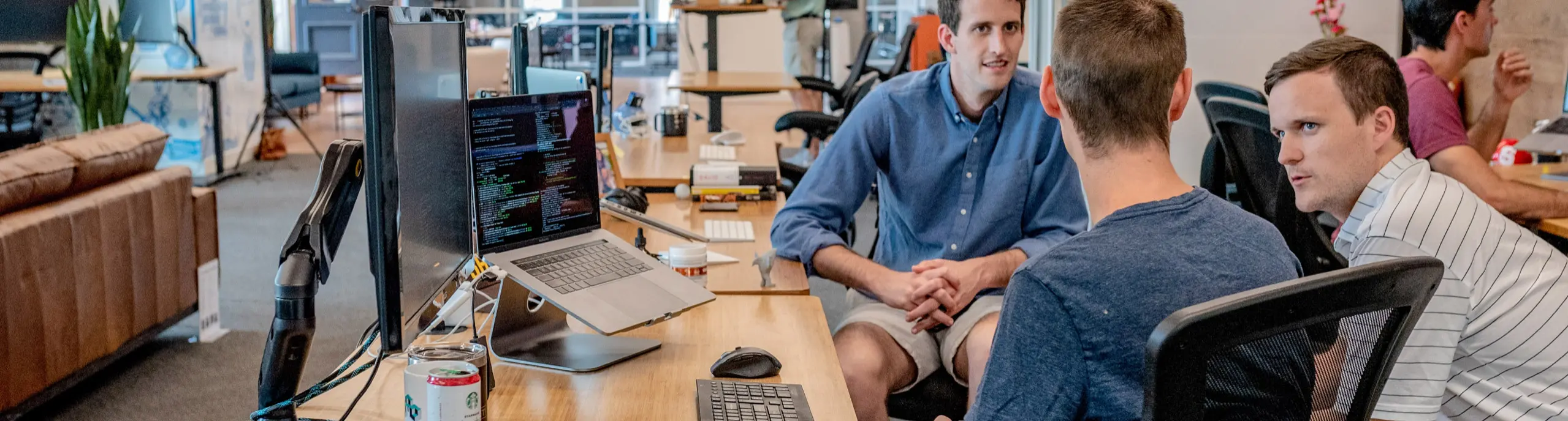 Technology team in an office