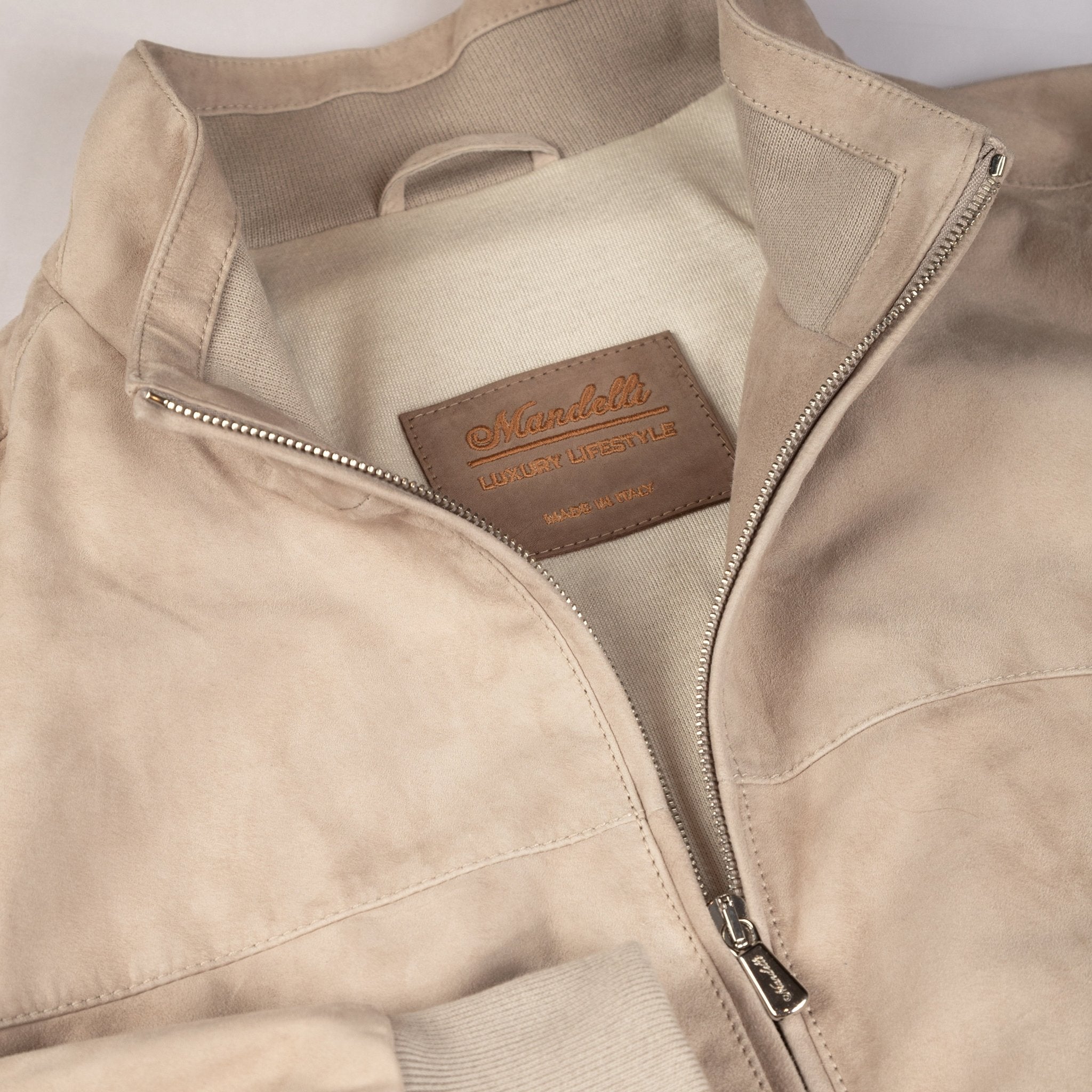 Summer Suede Bomber Jacket - Mandelli UK