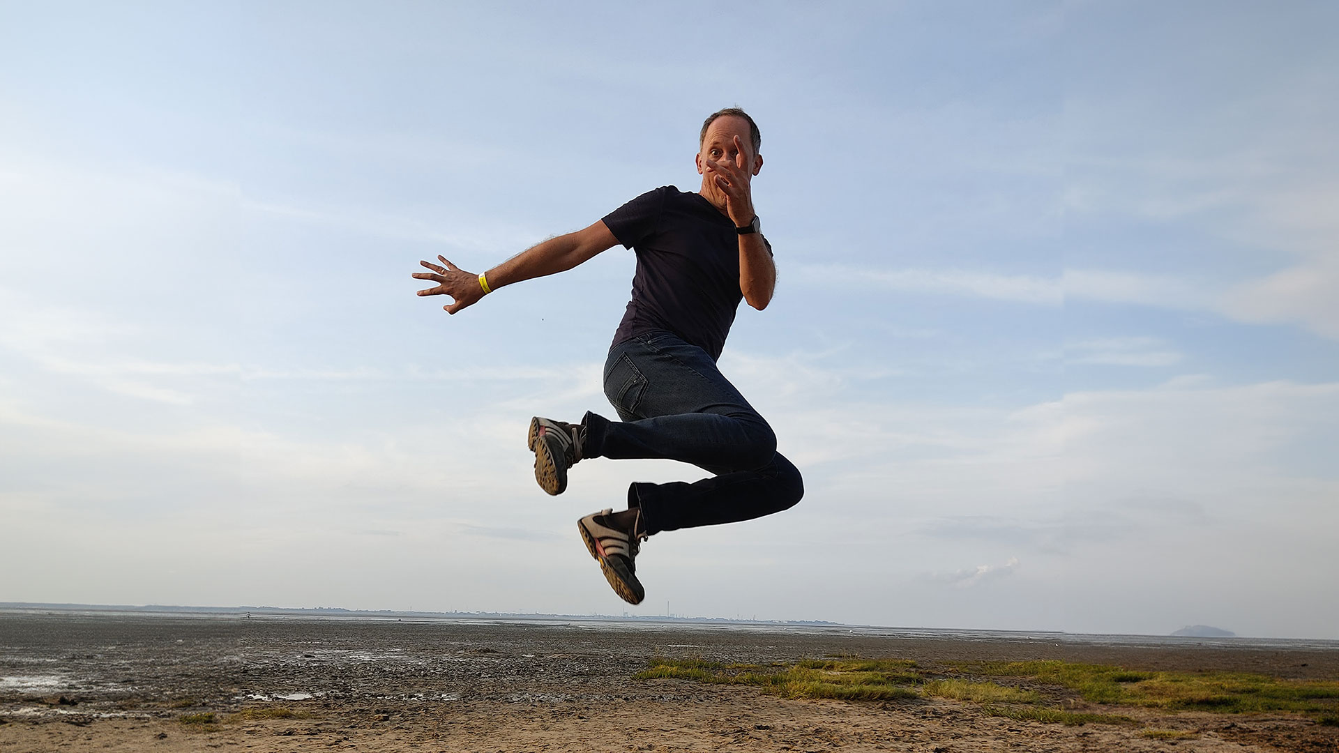 a person wearing a baseball cap