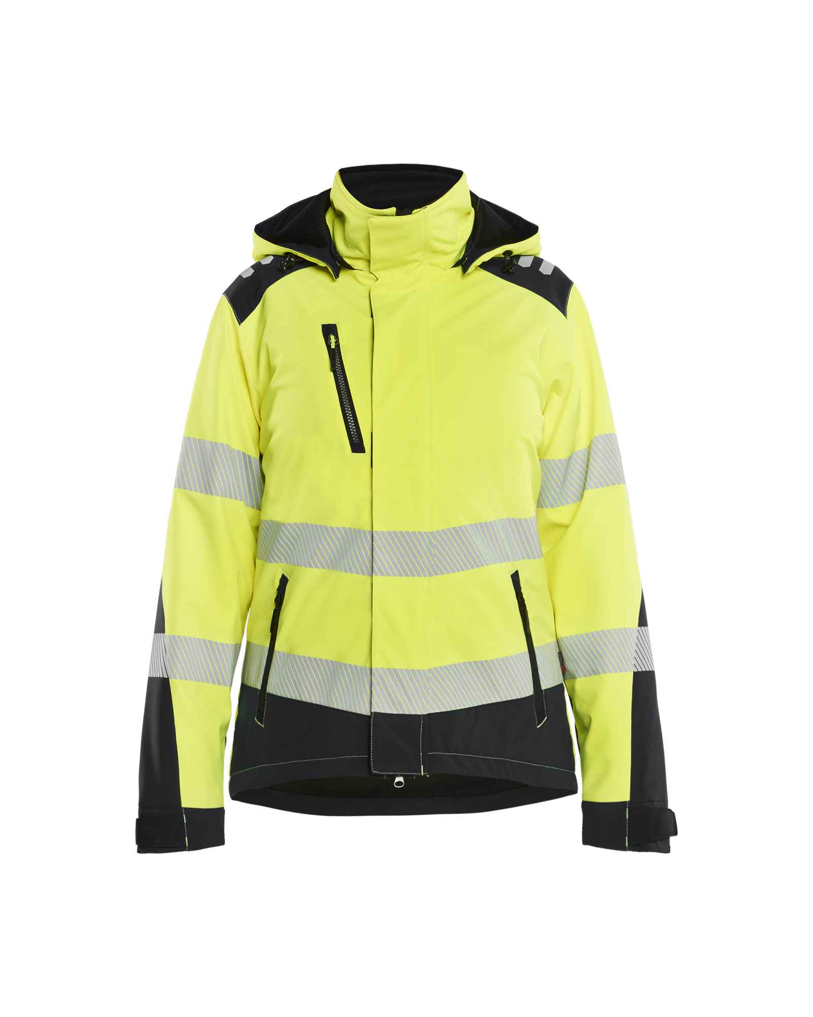 Werkjas dames voor de voedingsindustrie bij Vanatex — Blåkläder Dames Softshell Winterjas High Vis