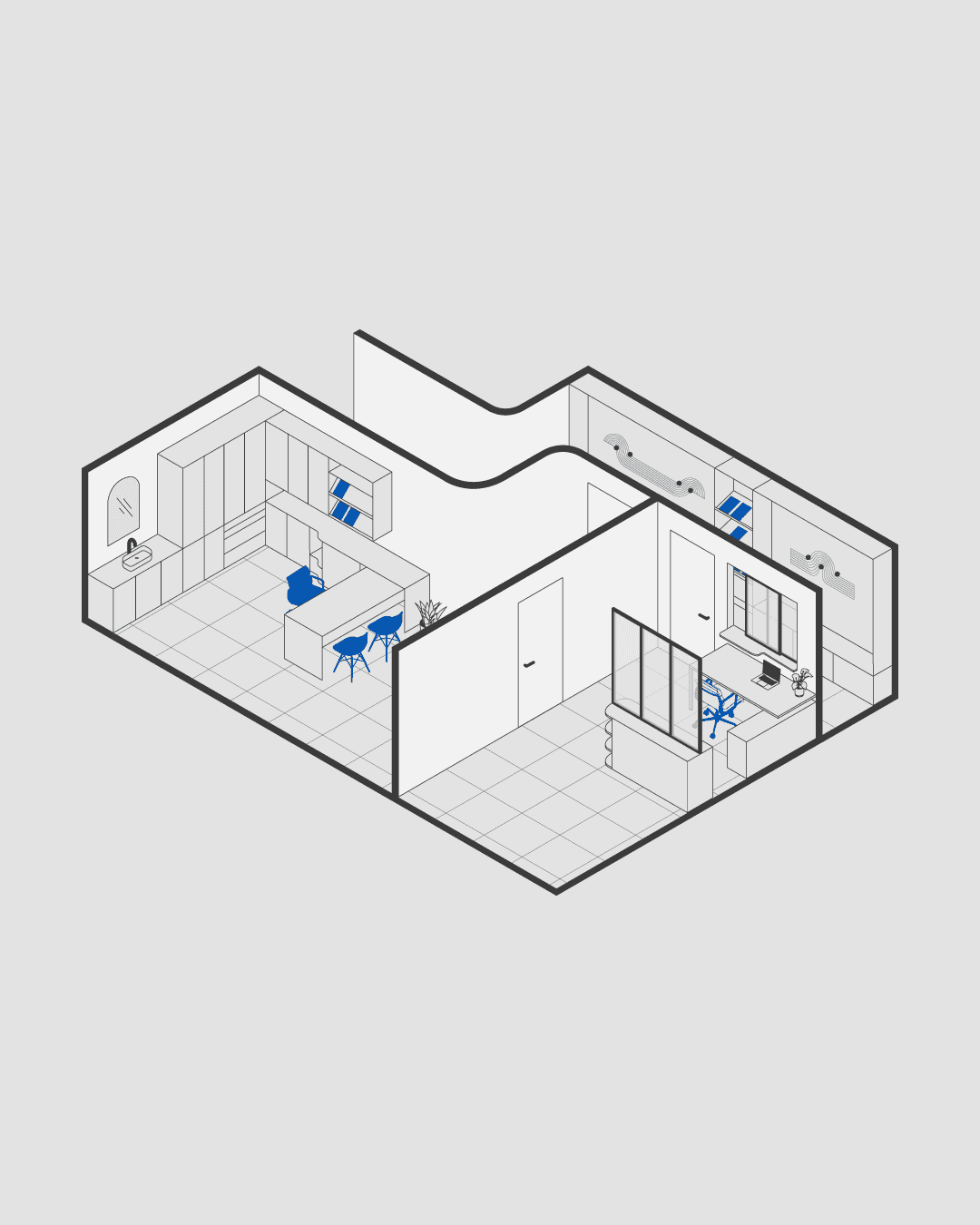 isométrie d'un cabinet médical, mjdn