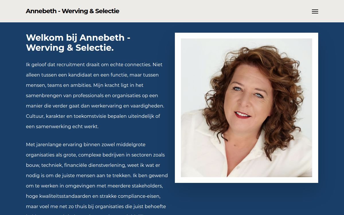Homepage van annebeth.nl