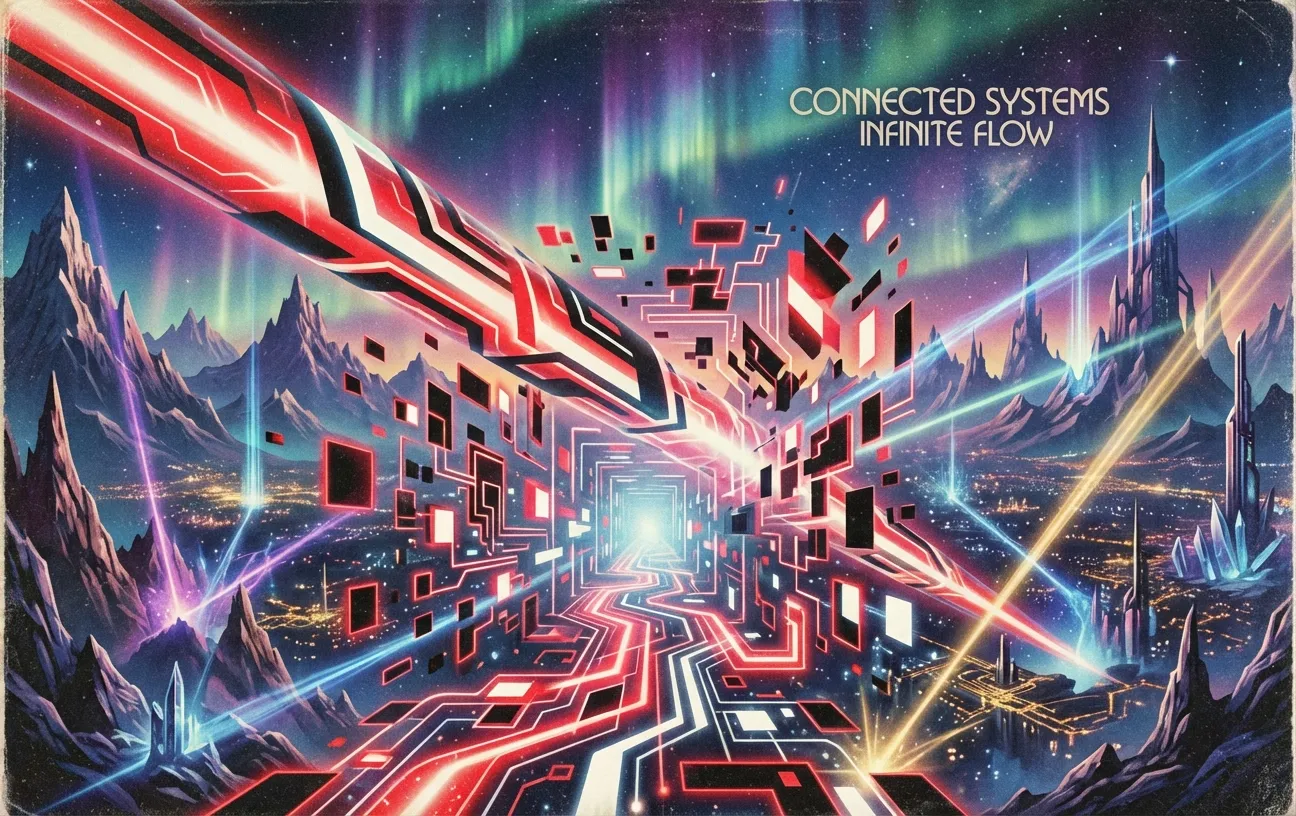 RockN' Socials: Futuristic digital marketing landscape by Digital Marketing Agency.