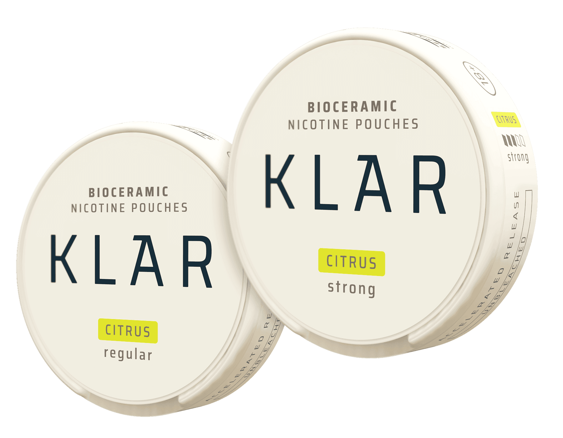 KLAR Bioceramic nicotine pouches in citrus flavour