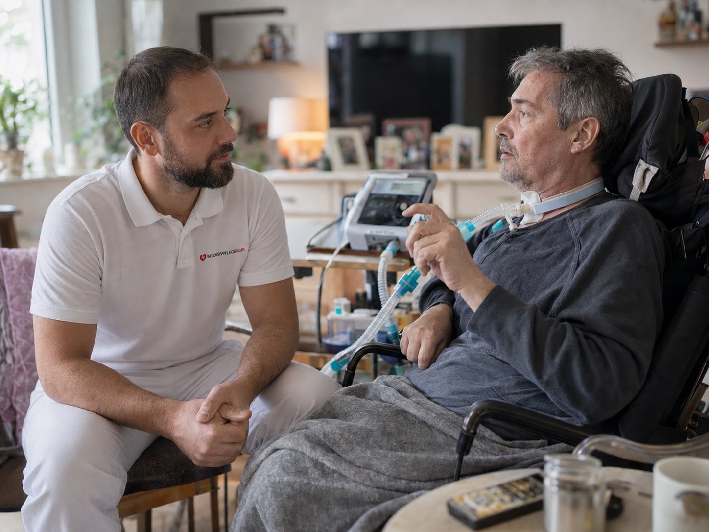 Ambulante Intensivpflege für Patientin mit Trachealkanüle zu Hause