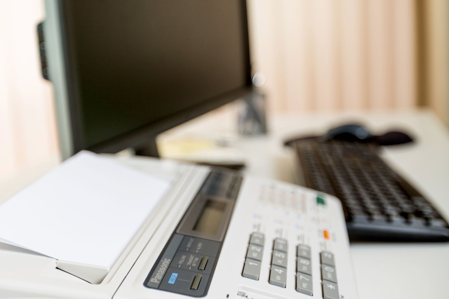 Fax Machine and Computer 