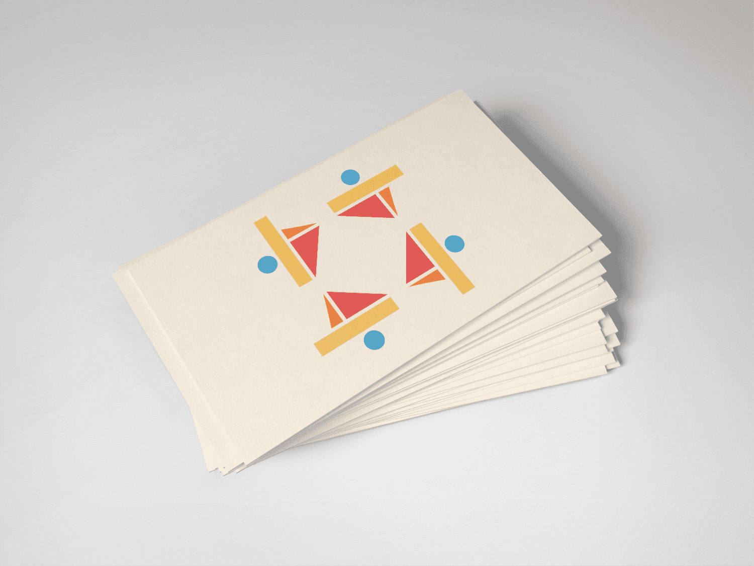 A stack of buisness cards with the 4Culture logo