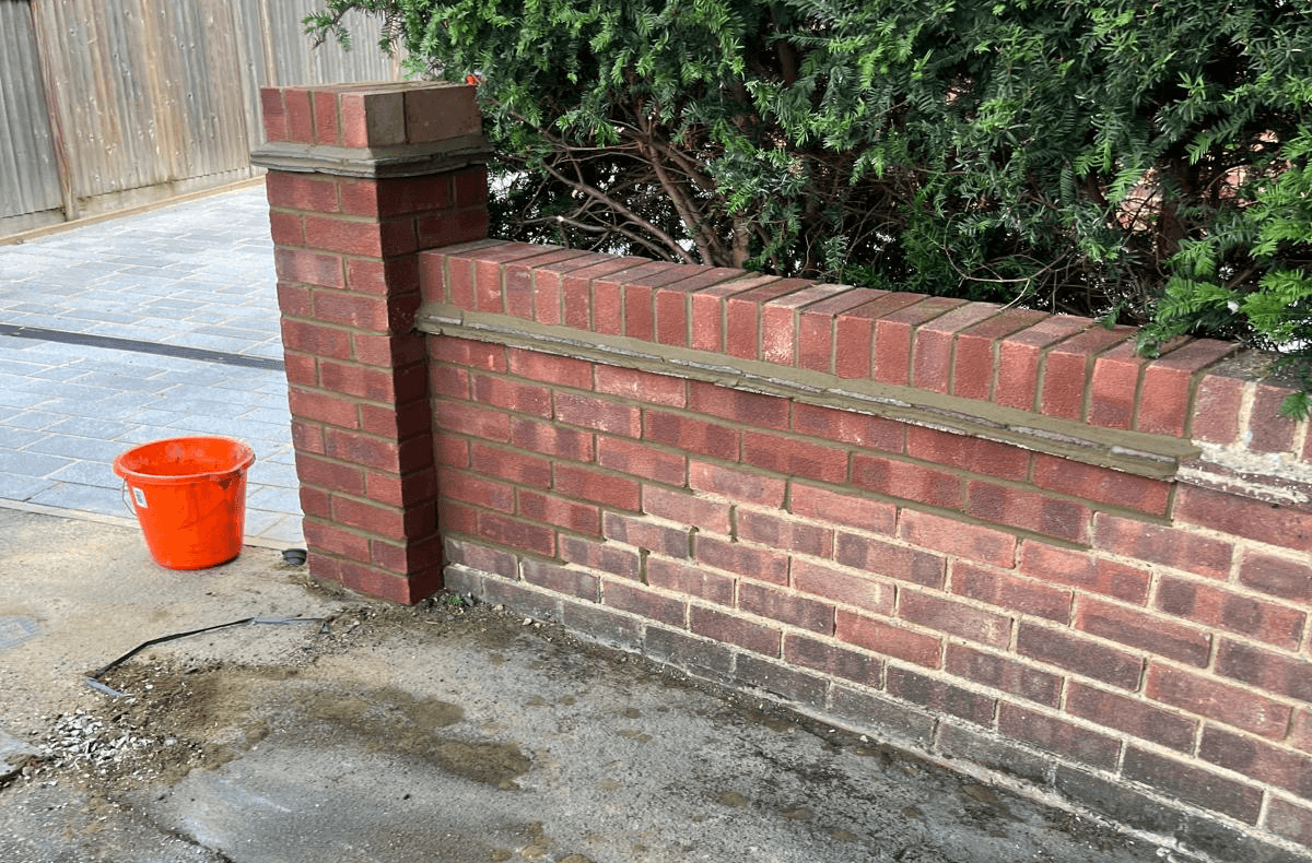 Maidstone brick wall repair header image