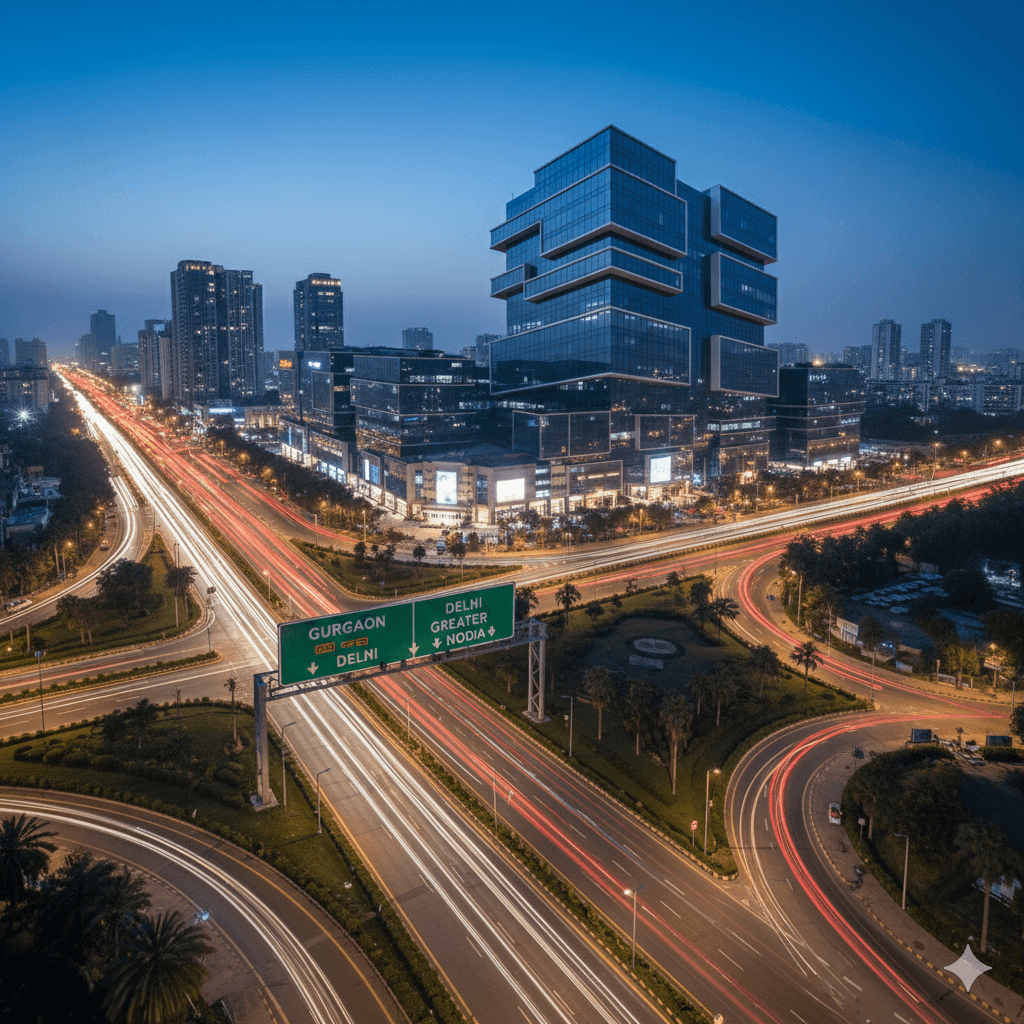 Wide expressway connecting M3M Line Noida to NCR region