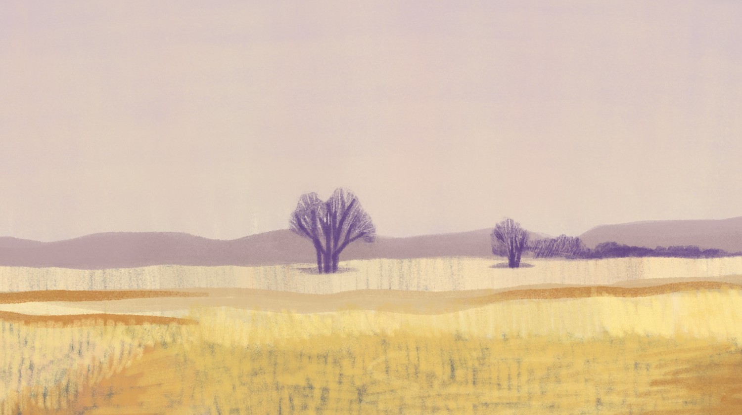 Detail of "Somewhere" — digital illustration by Katarzyna Księżopolska