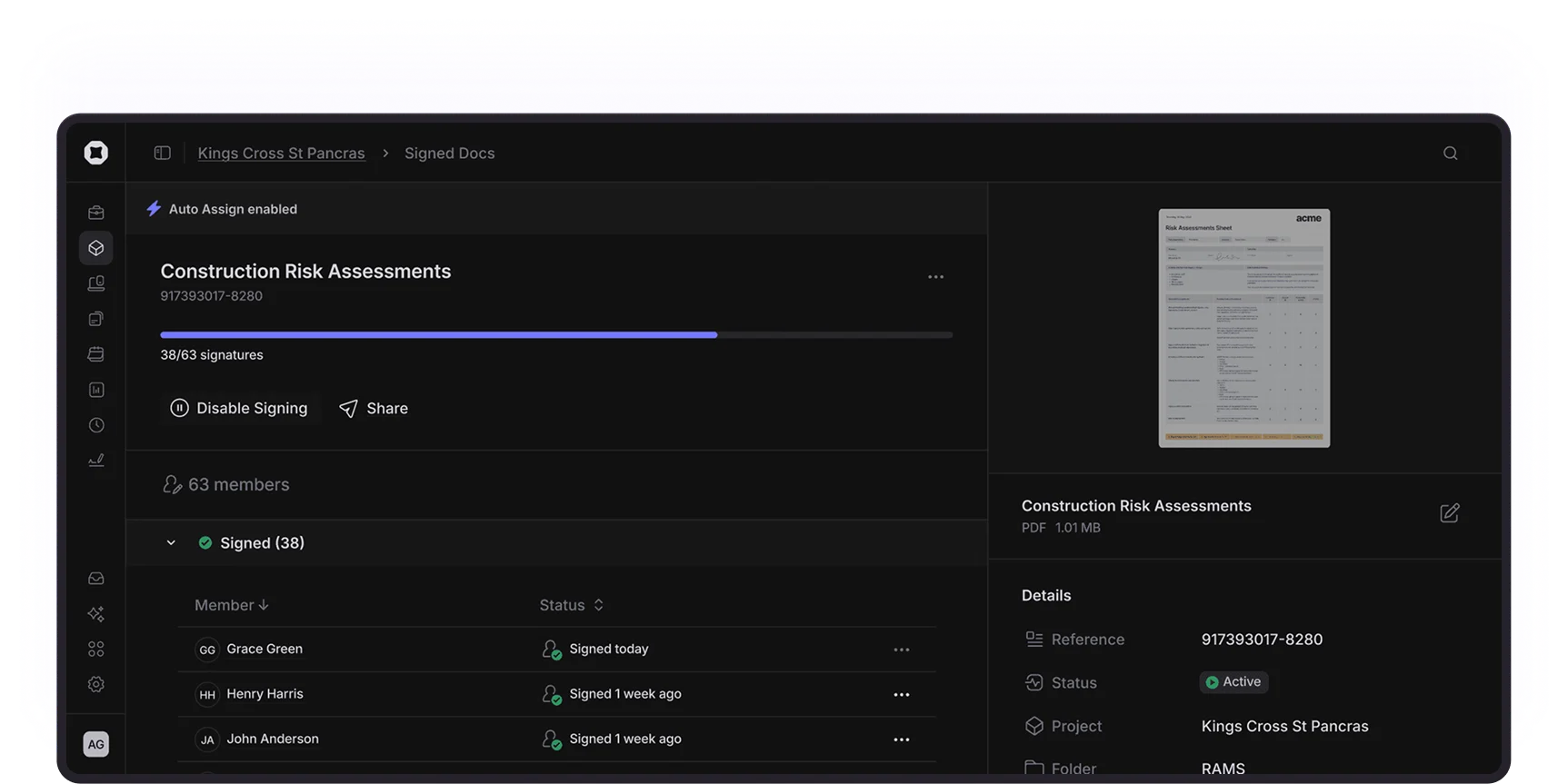 onetrace-management-example