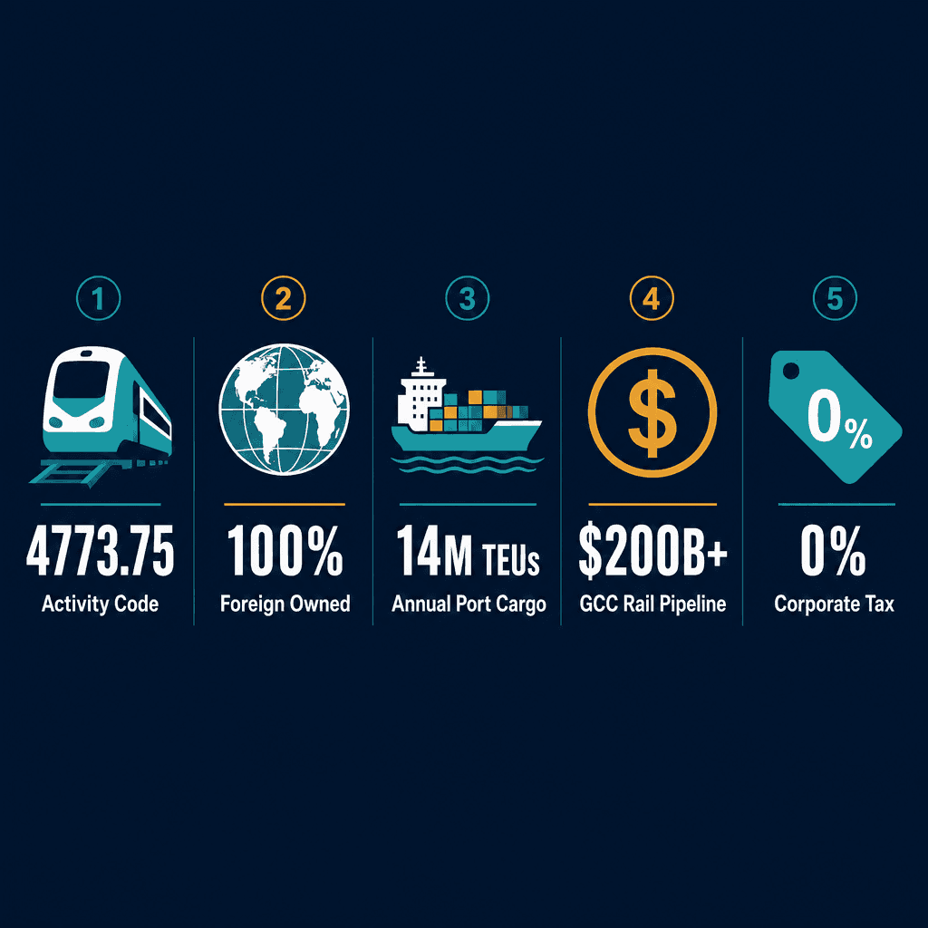 Infographic: Start a Railway Construction & Fabrication Equipment Trading Business in Dubai