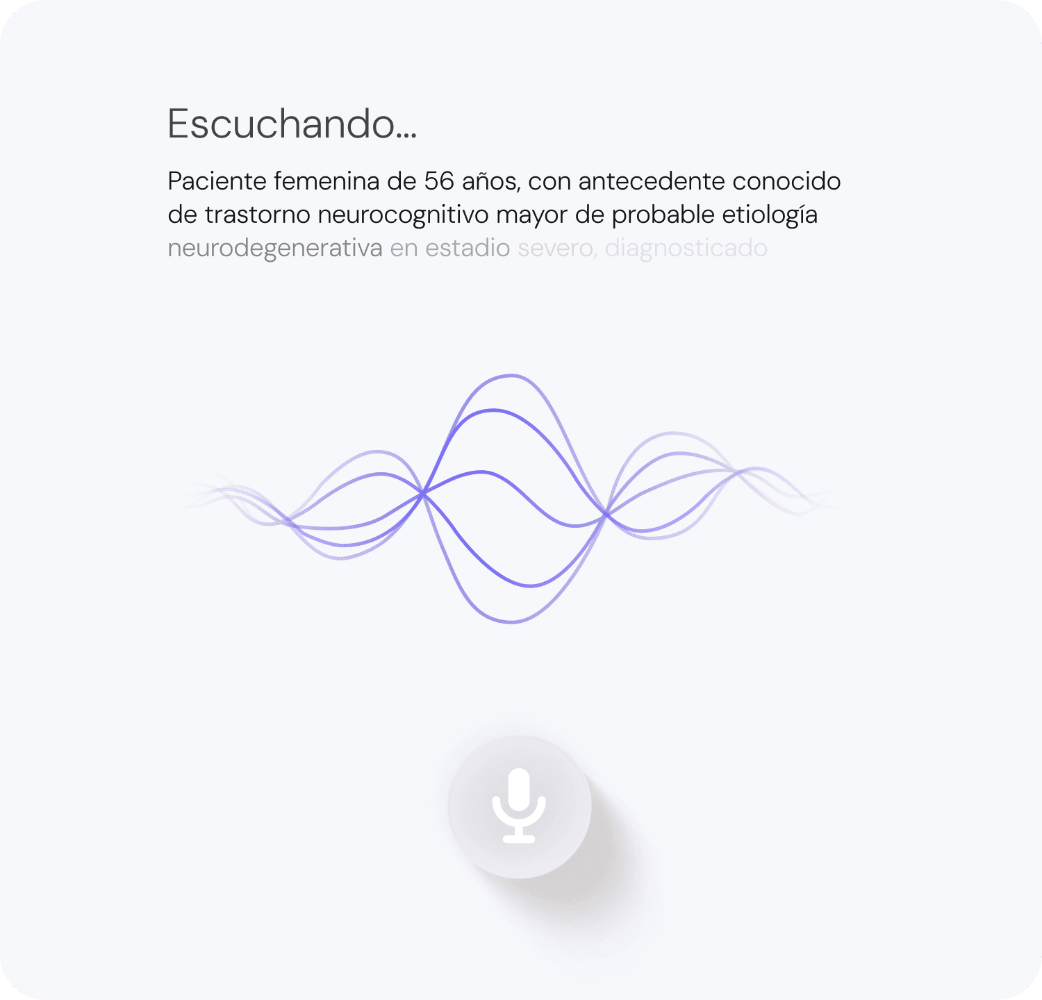 Imagen de transcripción de audio