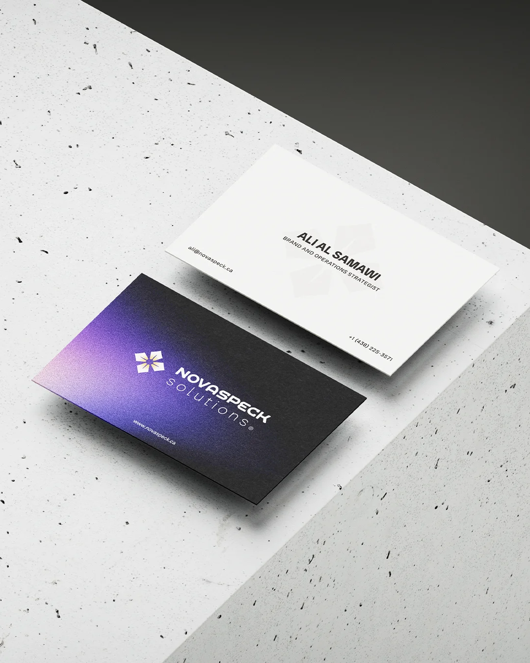 business card Novaspeck Solution